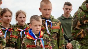 Юные защитники Отечества побывали в военно-историческом музее «Ильинские рубежи». Фото: официальный Telegram-канал фонда «Ратники Отечества»